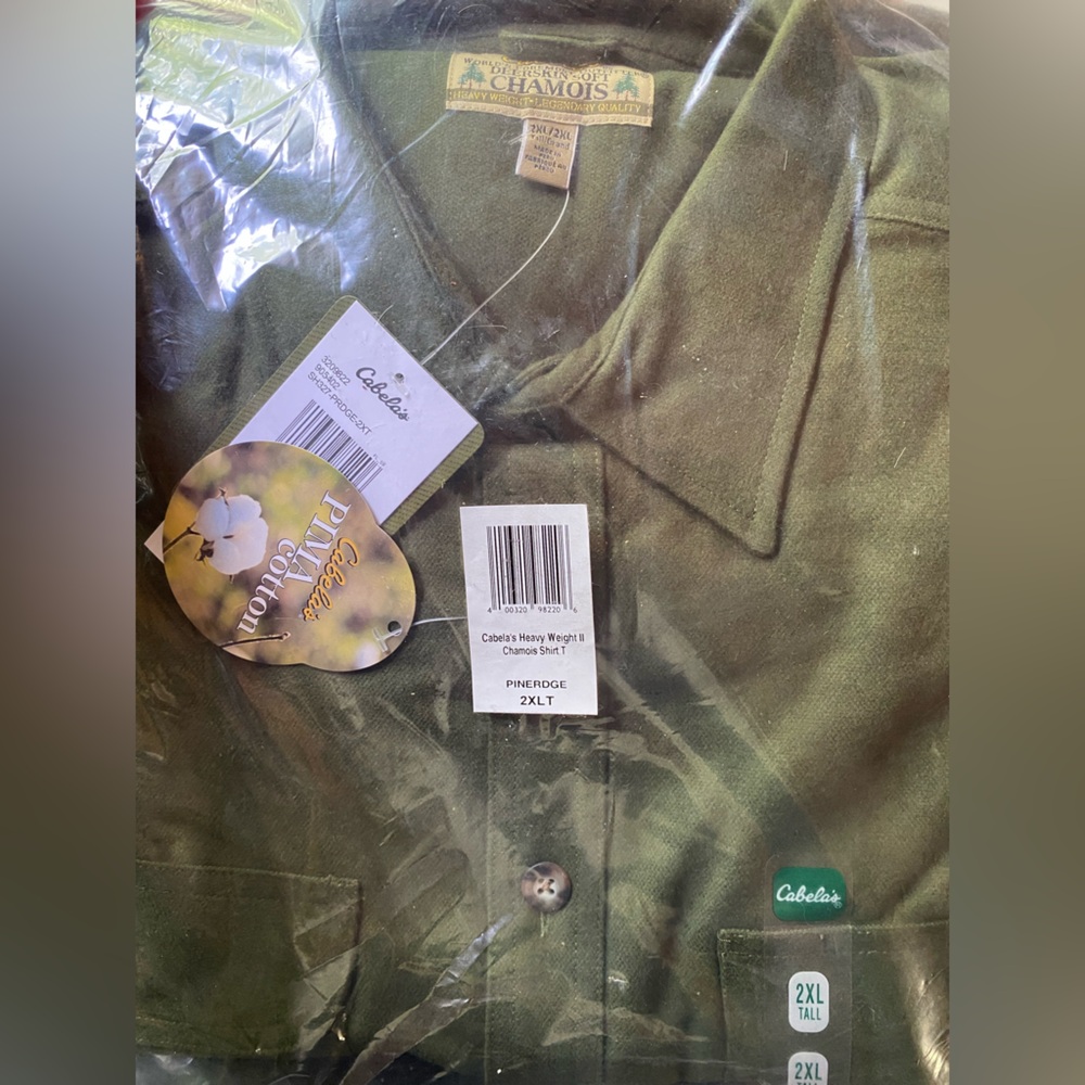 Cabela‘s Heavy Weight II Chamois Shirt, 2 XL T